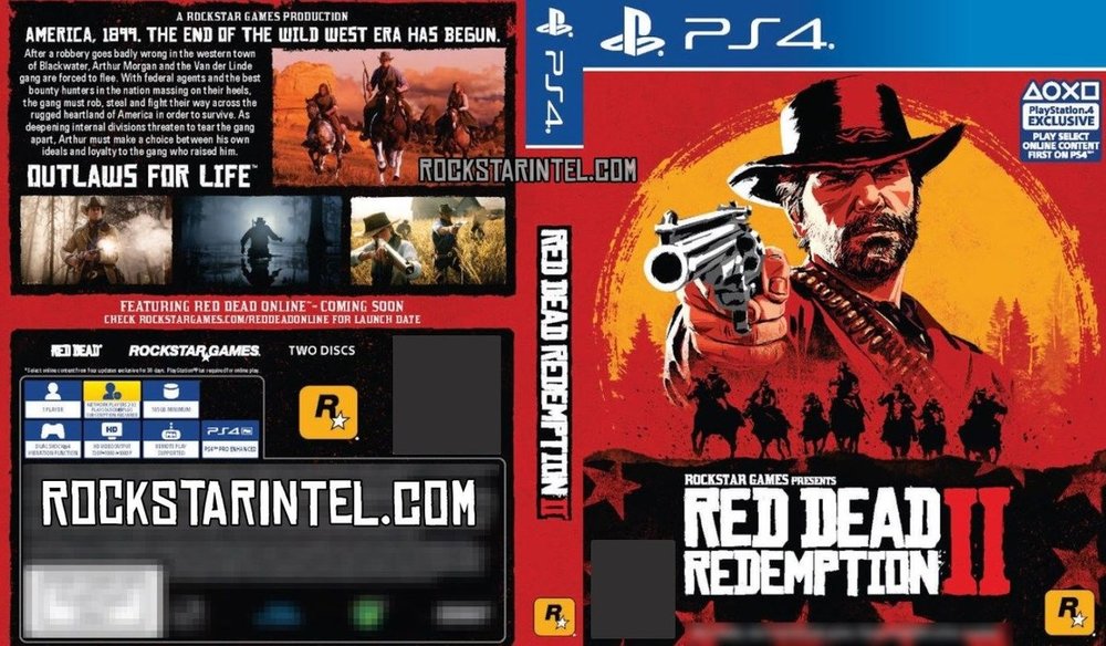 Okładka Red Dead Redemption 2 na PS4