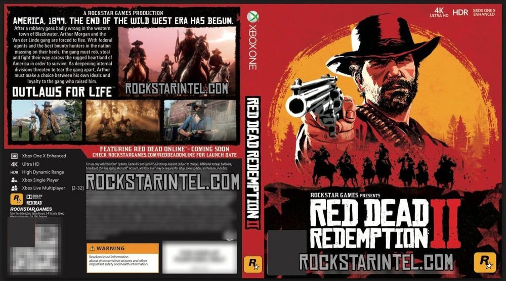 Okładka Red Dead Redemption 2 na Xbox One